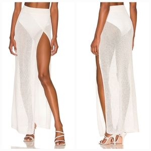 superdown Keva Wrap Maxi Skirt in White